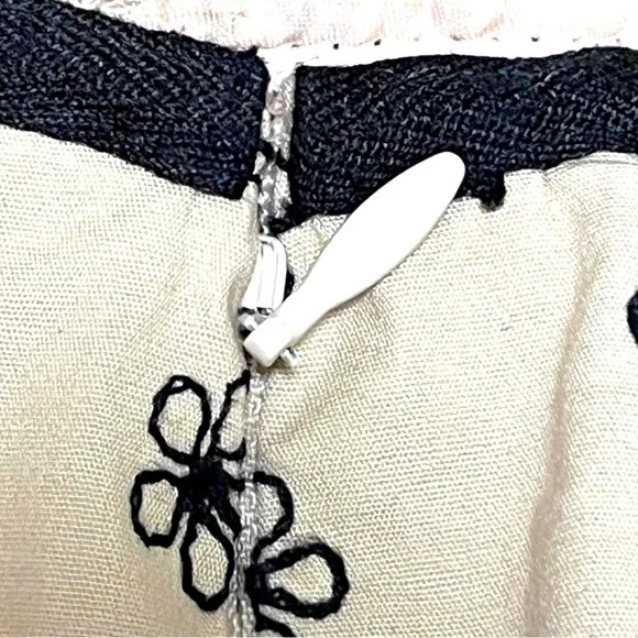 Nanette Lepore Black and Cream Embroidered Skirt - Picture 6 of 10